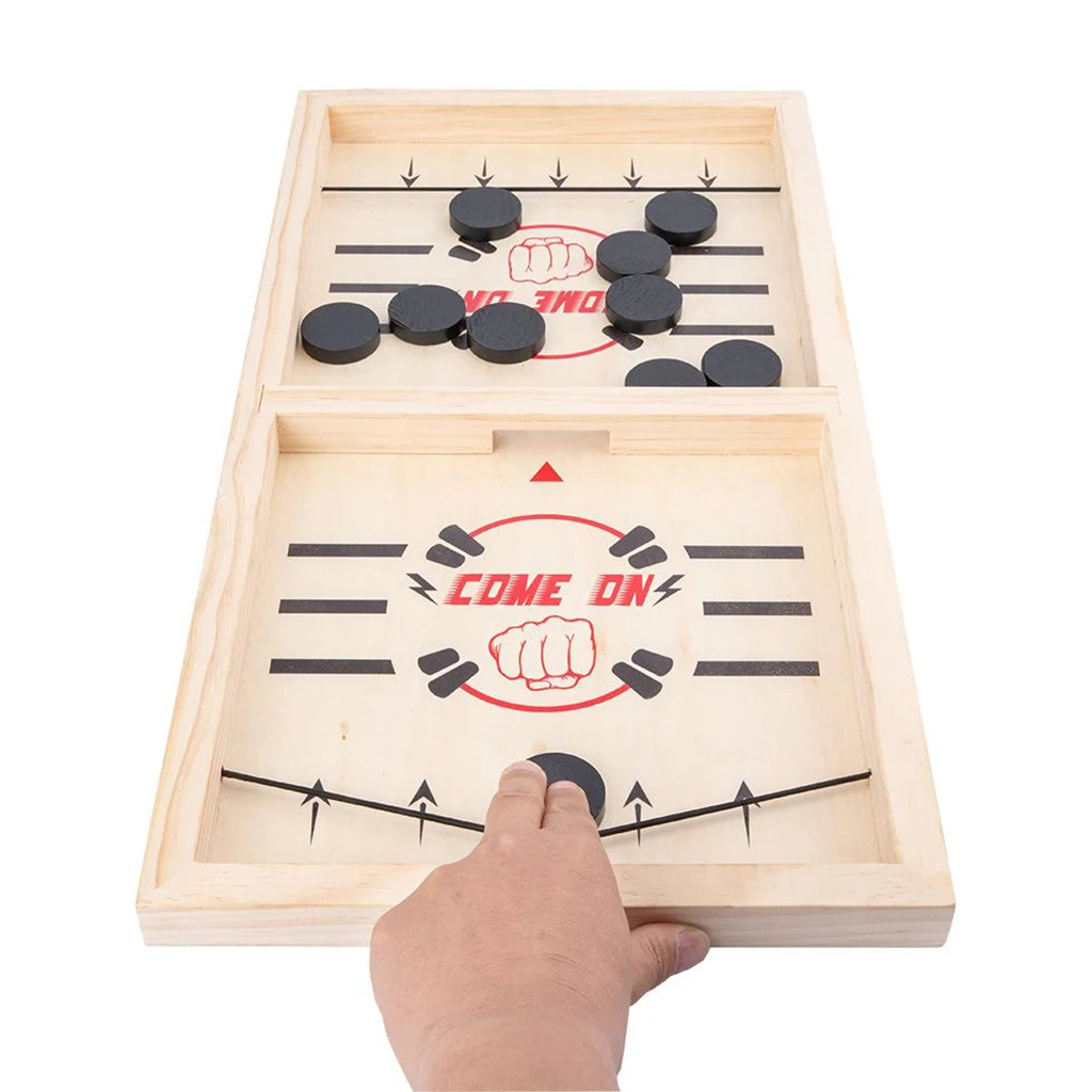 Paced Sling Puck Winner Fun Toys For Family Parents Child Kids Board-Game Party Game Time Funny Toys Fast Hockey
