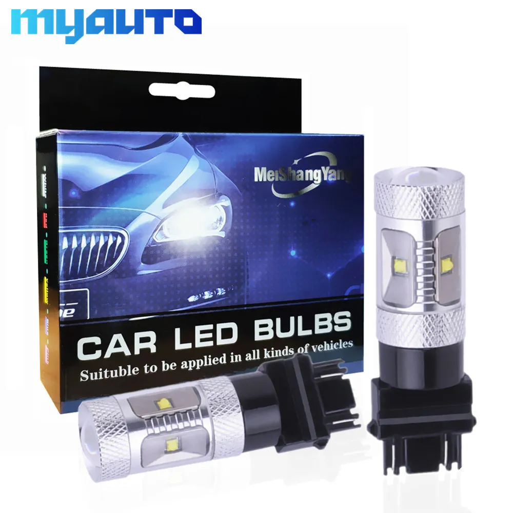 2Pcs 3157 3156 LED Lamp Cree Led Chip car Bulb Auto Light p27/7w led bulbs rear Lights Car Source parking 12V 24V | Автомобили и