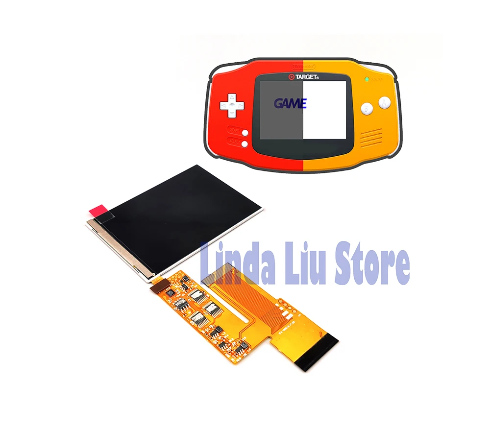 OEM 10 уровней высокой яркости ips Подсветка ЖК-дисплей для shand Игровая приставка GBA с подсветкой ЖК-экран для игровая приставка GBA Регулируемая яркость