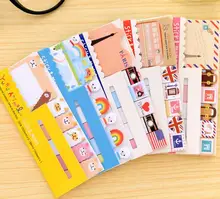 Notes autocollantes Vintage, 1 paquet/lot, Animal mignon Kawaii mouton arc en ciel, aller à londres rangée de voyage pour s'asseoir N fois