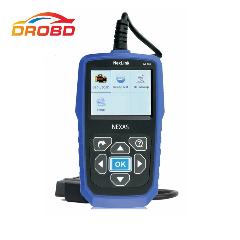 Автомобильный диагностический сканер NexLink NL101 OBD2 считыватель кодов для двигателя