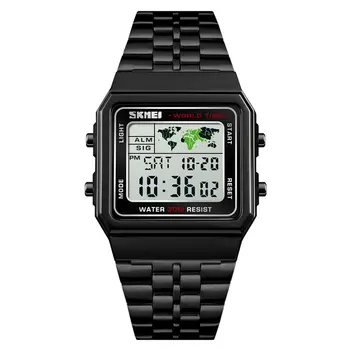 

SKMEI Watch Fashion square electronic watch Retro Nostalgic Style fashion Creative design simple watch wild watch Dropshipping