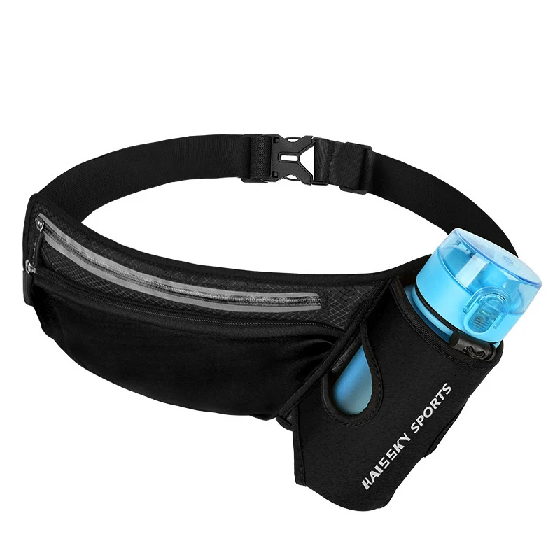 Bag and botter Беговая марафонская поясная сумка для спорта, альпинизма, пеших прогулок, гонок, тренажерного зала, фитнеса, легкий гидратационный пояс, бутылка для воды, набедренная поясная сумка - Цвет: Bag and botter