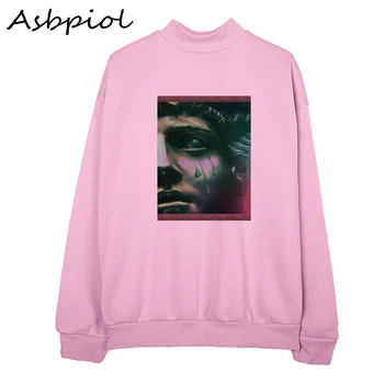 

Women Sweatshirt Ins Style Pattern Long Sleeve Women Tops Casual Warm Pullover For Women New Fashion Hoodies
