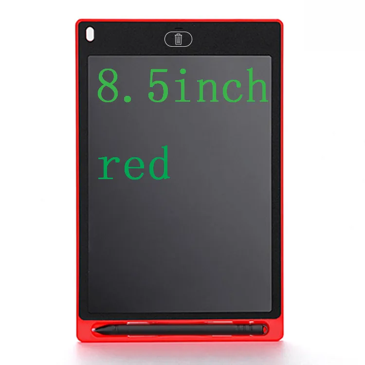 8.5inch red 8,5/10/12 дюймов интеллигентая(ый) Красочные ЖК-дисплей планшет с цифровым рисунком сообщение графическая плата детская письменная доска записи pad - Цвет: 8.5inch red