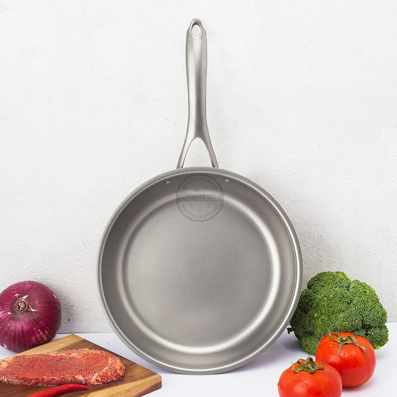 Titanium Alloy Frying Pan Nonstick Super high Titanium Content Fast