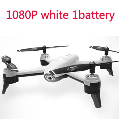 1080P white 1battery SG106 Радиоуправляемый квадрокоптер мальчик игрушки дети оптический поток 1080P HD Двойная камера в реальном времени антенна видео позиционирование 2,4G 4CH черный, белый - Цвет: 1080P white 1battery