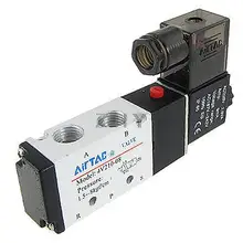 Электромагнитный клапан с одной головкой, 2 положения, 5 портов, 4V210-08