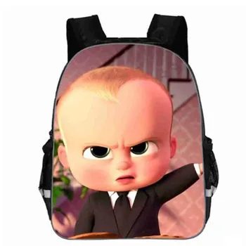 

New Kawaii Boss Baby Print Children Backpack Set Back to School Gift Anime Kds Book Bag Boy and Girl Daypack Wholesale