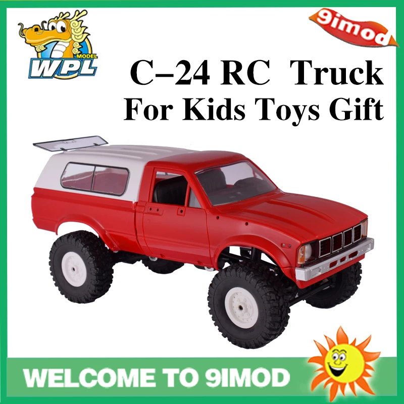 WPL C-24 1:16 2,4G 4WD пульт дистанционного управления внедорожные гонки высокая имитация автомобиля RTR с передатчиком для детей игрушки подарок - Цвет: Красный