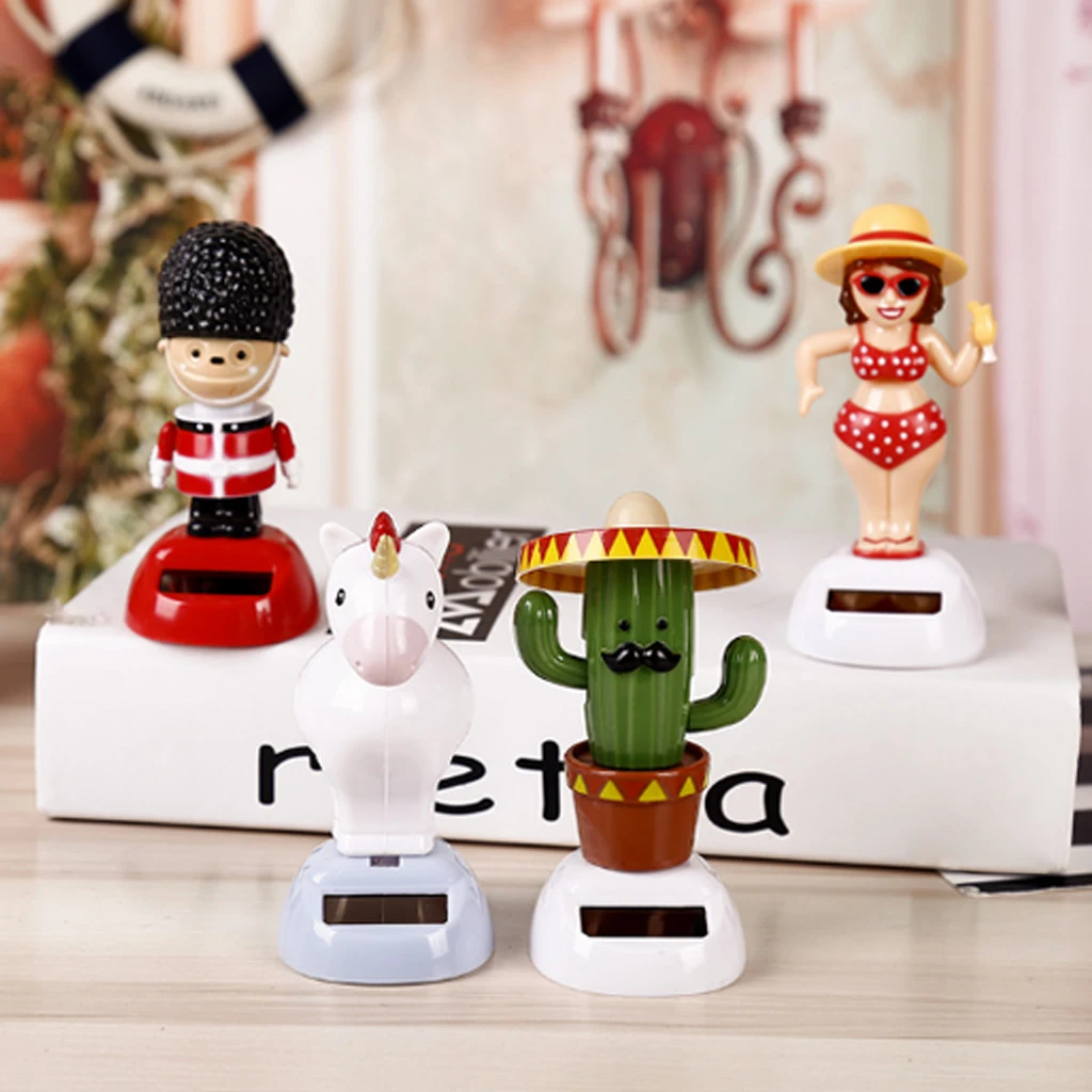 Танцующая фигурка на солнечной энергии танцовщица для автомобиля украшения дома