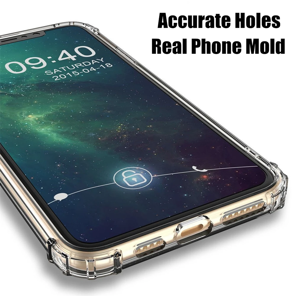 Прозрачный ударопрочный ТПУ чехол для телефона iPhone 12 11 Pro XS Max SE 2 XR X 8 7 6 6S Plus ультра