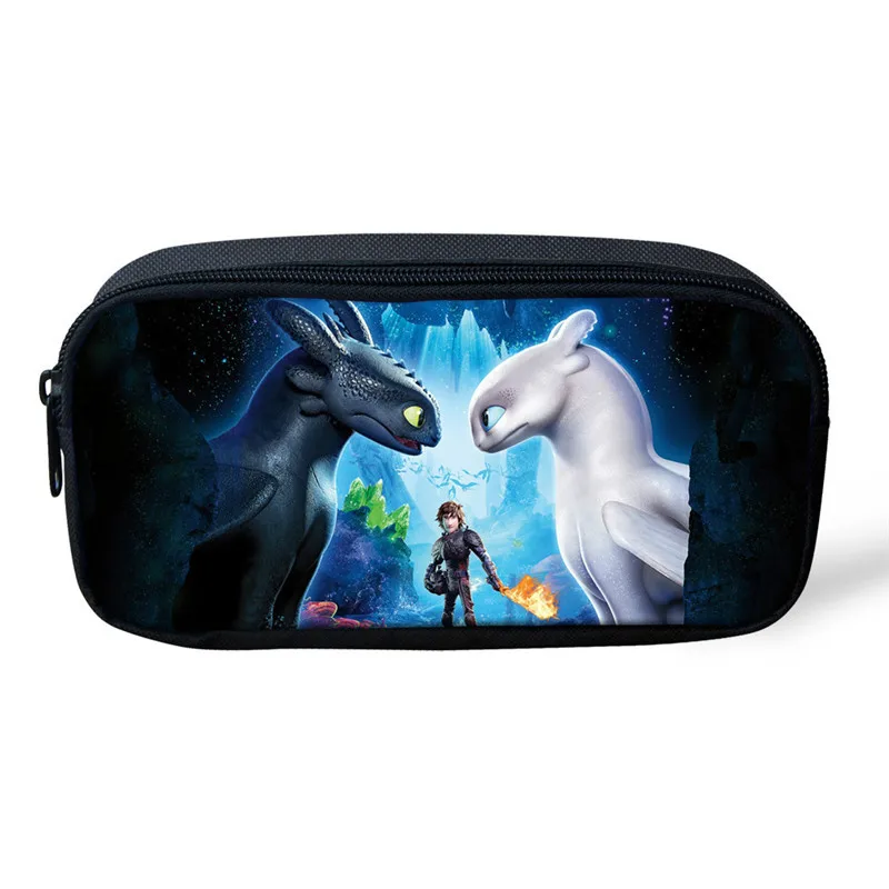 as pictures ThiKin мультфильм дракон 3D печать рюкзаки Карандаш сумка 3 шт. портфель школьные ранцы для мальчиков девочек Bookbag ранец - Цвет: as pictures