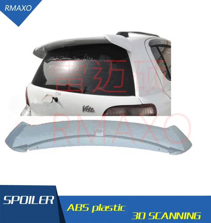 Спойлер для хэтчбека Vitz 2001-2008 спойлер Toyota Yaris Стандартный Задний из АБС-пластика
