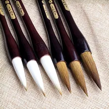 3 шт./компл. Китайская каллиграфия кисточки Huzhou Кисти Набор ручек для обычный шрифт написанная курсивом каллиграфического письма китайской живописи