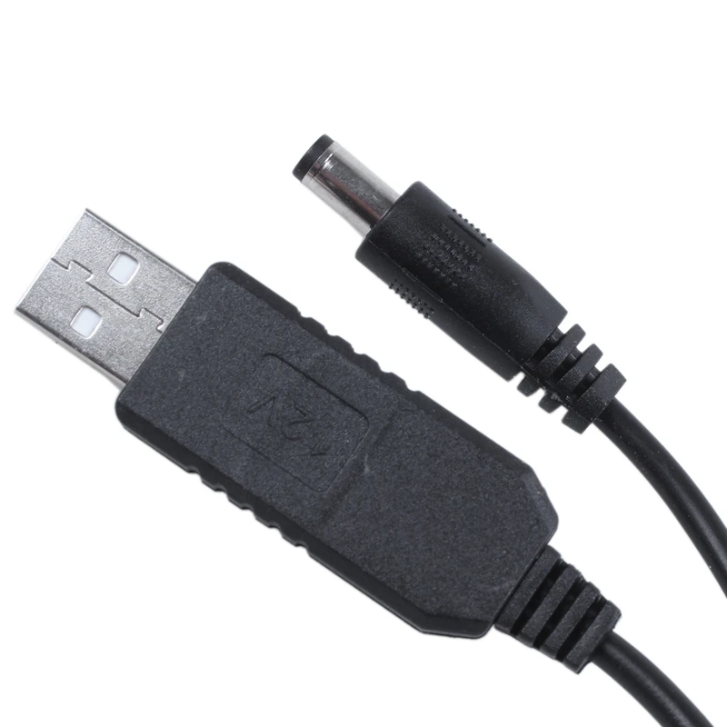 USB DC 5V To DC 12V 2.1mm X 5.5mm Module Converter DC Barrel Male Connector Jack Power Cable Plug,USB to DC Cable-1M(5V To DC