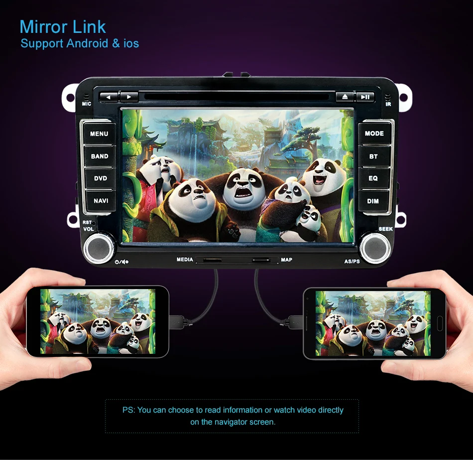 Новинка! Автомобильный dvd плеер 2 din для VW T5/GOLF V/POLO/PASSAT vant/SAGITAR/EOS с GPS tv (опция) HD