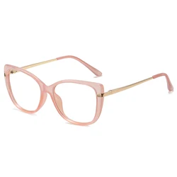 Women's UV400 Blue Light Blocking Eyeglasses - Anti - Blue Ray Optical Frame (Pink)