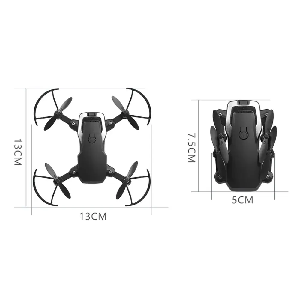 Мини складной Wi-Fi FPV Радиоуправляемый Дрон с HD камерой Радиоуправляемый вертолет самолет удержание высоты воздушные видео игрушки для детей