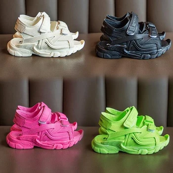

Girls' beach shoes 2020 summer new fashion candy color middle and big boys' soft sole sneakers baby shoes size 21-36
