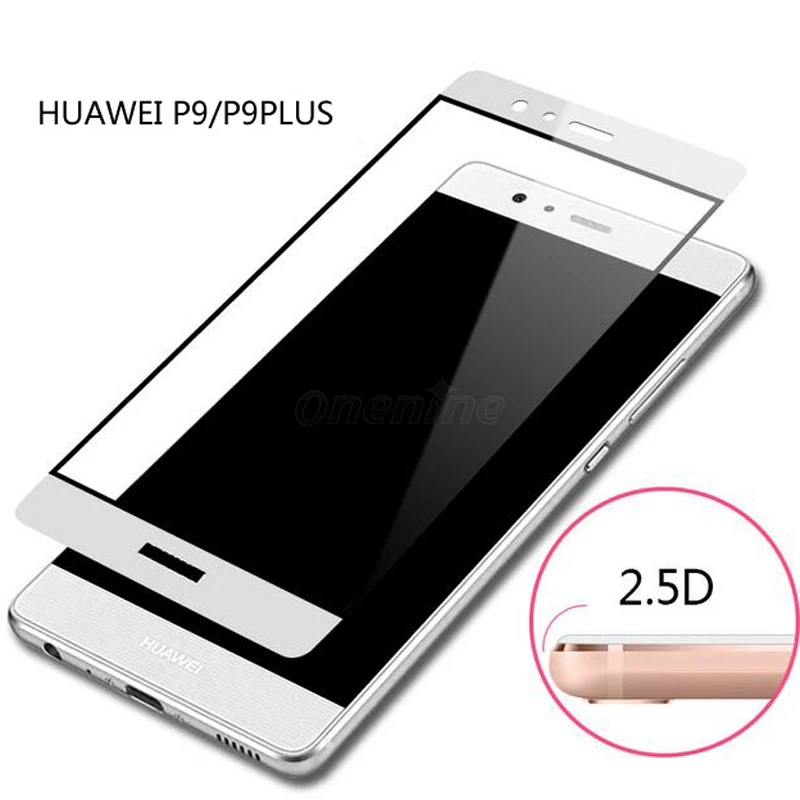 3D изогнутое закаленное стекло Onenine Защитная пленка для huawei P9 Lite Plus 2017 2.5D P9lite|tempered