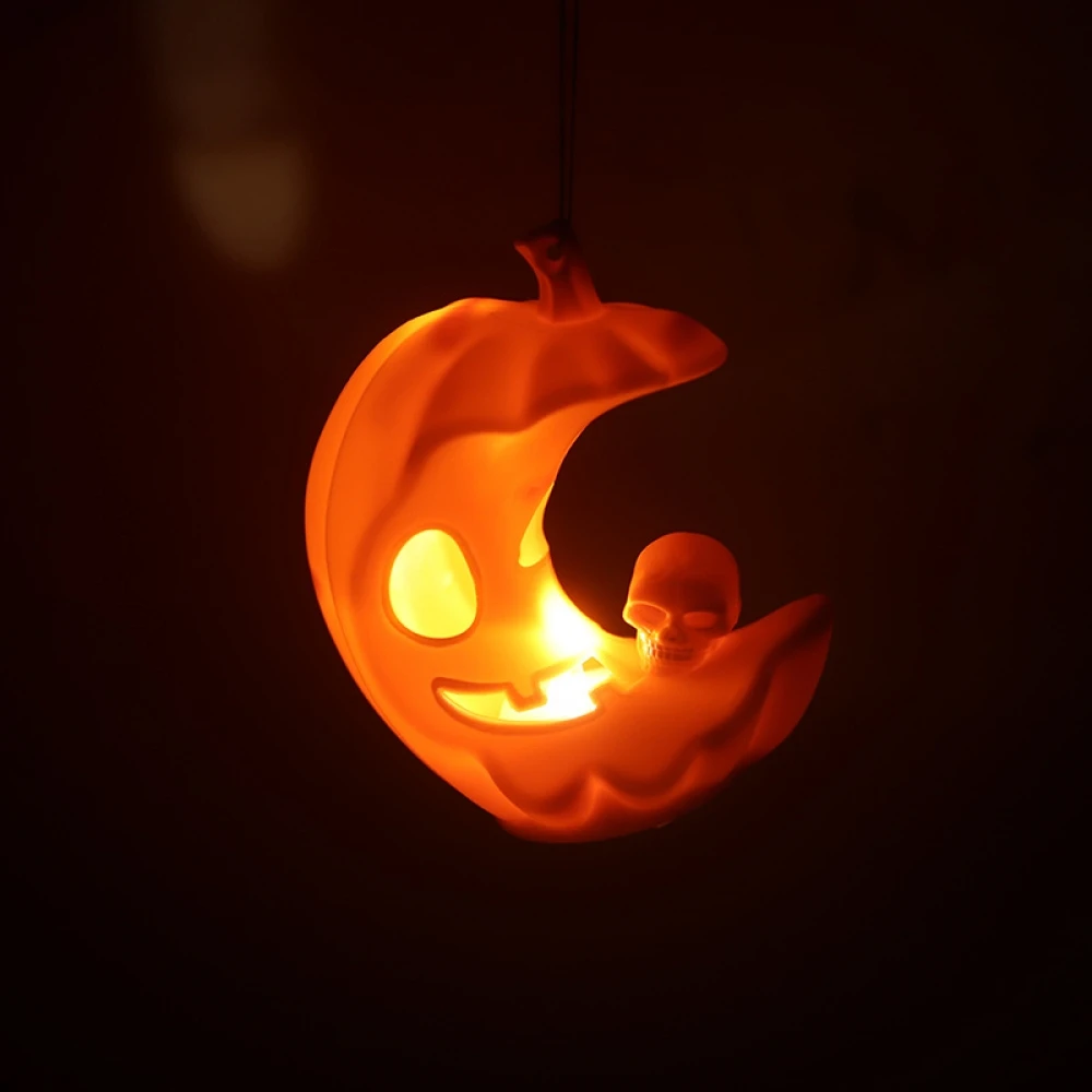 

Bite Apple Candle Light Skull LED Night Light Halloween Party Decoration Props Pumpkin Lantern Bar Atmosphere Table Lamp