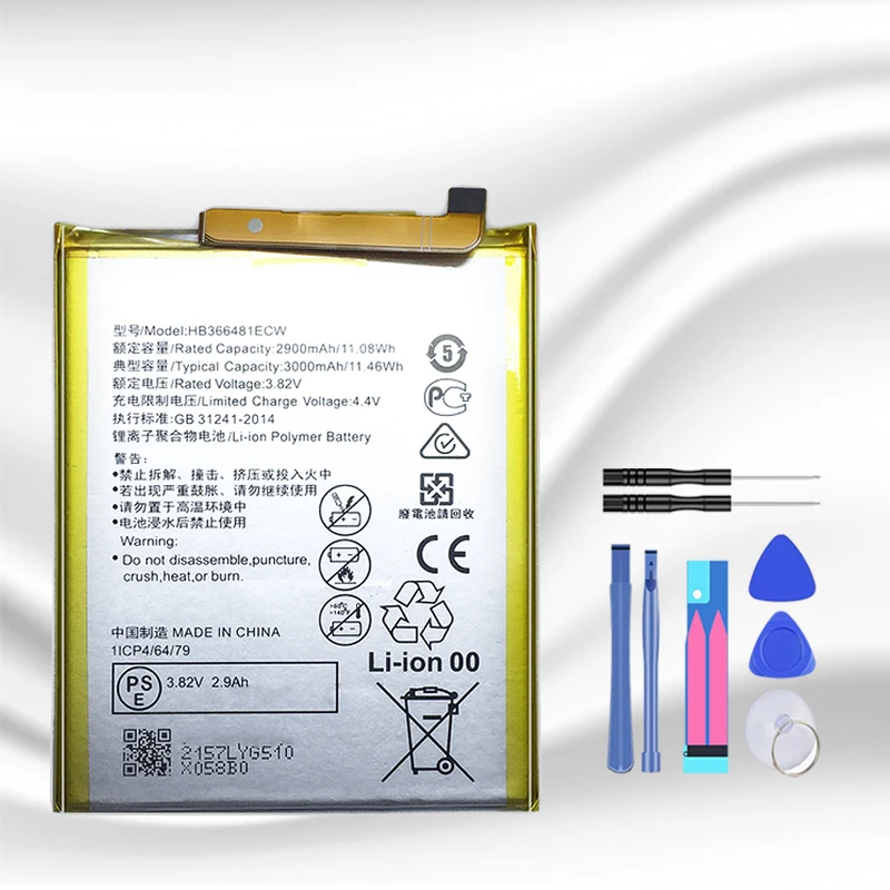 Аккумулятор HB366481ECW для телефона Hua Wei батарея Huawei Honor 8 Lite 5C Ascend P9 P10 G9 с