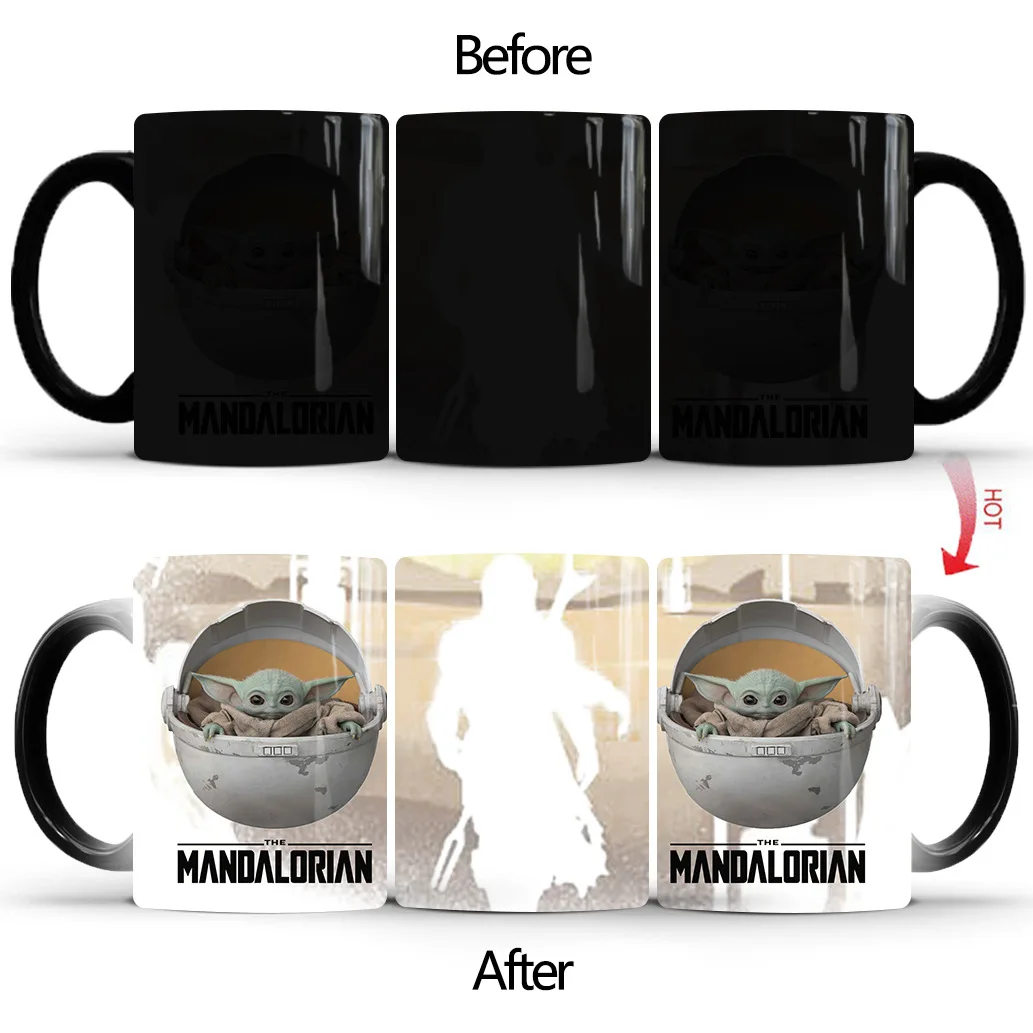 Star Wars Lightsaber Heat Reveal Mug color change coffee cup sensitive  morphing mugs Episode VII - AliExpress