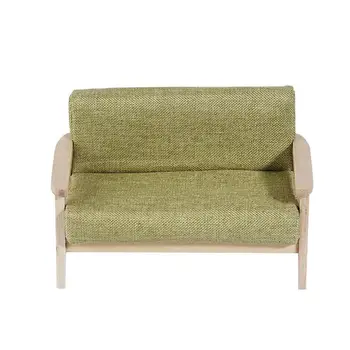 

1:12 Dollhouse Miniature Furniture Single Chair Double Sofa Simulation Model Toy Living Room Bedroom Table Accessories