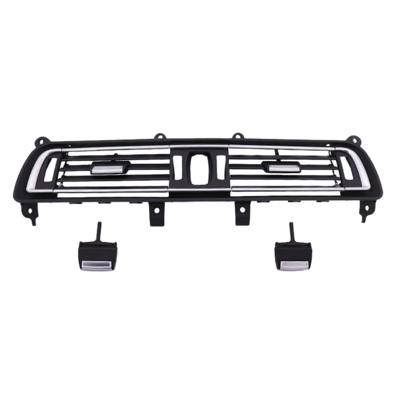 

Front Row Wind Left Center Right Air Conditioning Vent Grill Outlet with Chrome Plate for BMW 7 Series F02 F01 730 735 745 750