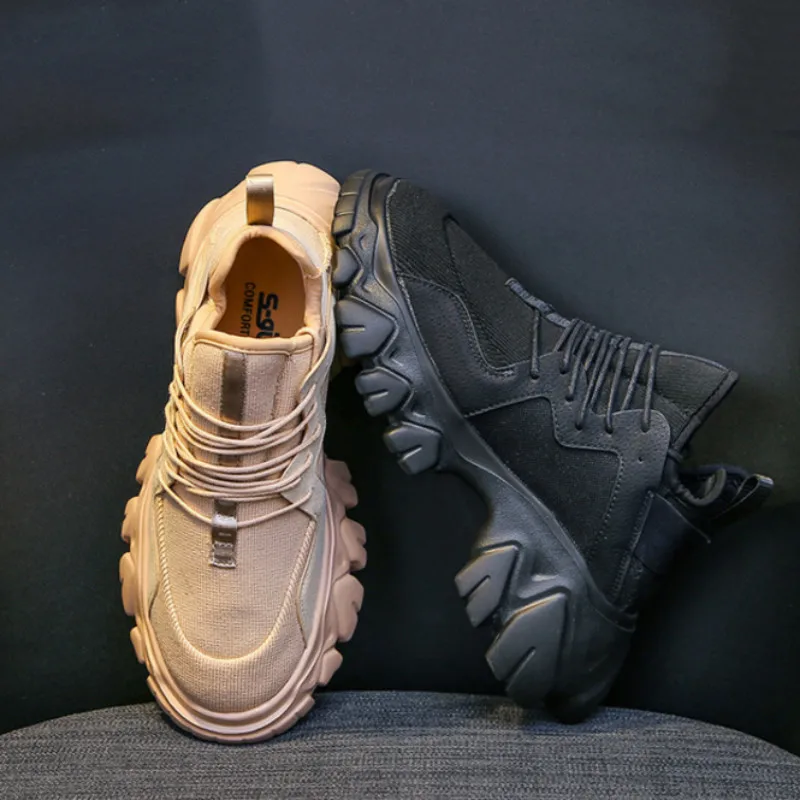 Skup Kobieta zagęszczona podeszwa buty do biegania oddychająca siatka Sport Ultra zwiększa trenerzy Famale Jogging Zapatillas Hombre M4 18