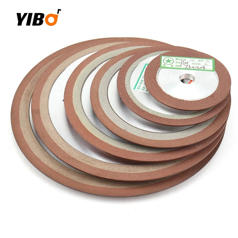 75mm/80mm/100mm Diamond Grinding Wheel Cutting Disc Resin Bond For Tungsten Steel Milling Cutter #150/240/320