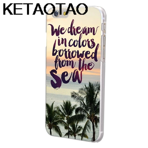 Чехол для телефона с изображением пальм и пляжа KETAOTAO для iPhone 4S, 5C, 5S, 6 s, 7, 8 SE Plus, XR, XS Max, кристально чистый мягкий чехол из ТПУ, чехол S - Цвет: Армейский зеленый