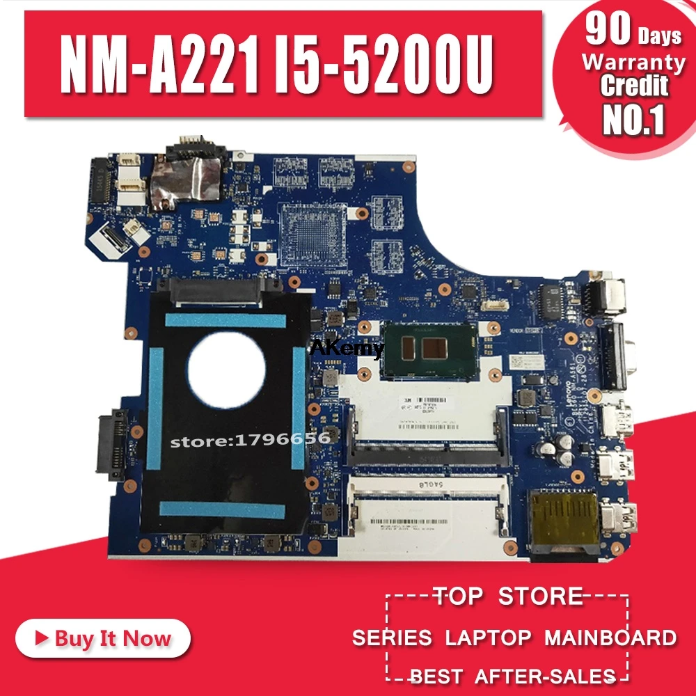

Lenovo ThinkPad E550 E550C AITE1 NM-A221 Notebook Motherboard FRU 00HT638 CPU i5 5200U DDR3 100% Test Work