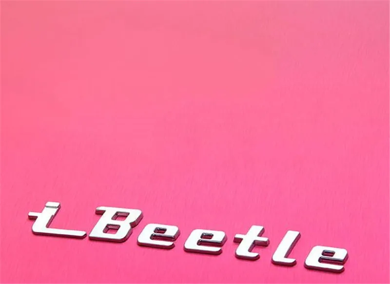 [Новинка] 2 шт. автомобильный Стайлинг 15*2 см ABS Bettle эмблема задний багажник значок