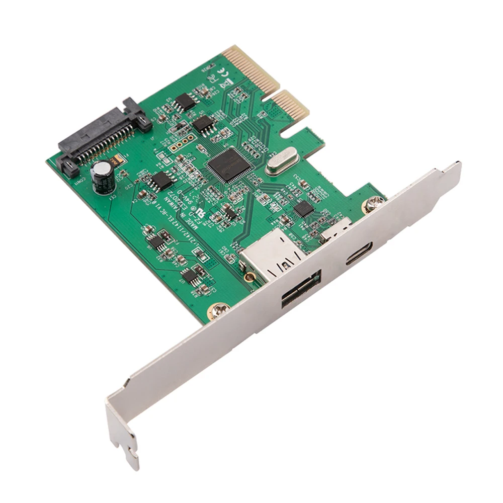  Adaptador USB PCI-E USB 31 Gen 2 tipo A + tipo c PCI Express Host Controller Adaptador 10Gbps ASM31