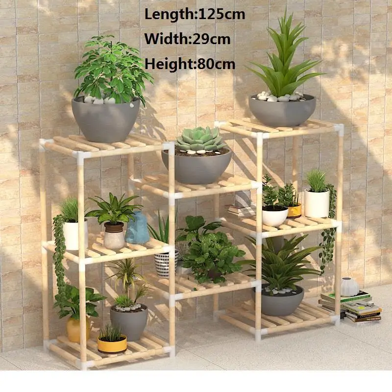 Estanteria Para Plantas горшок Saksi Standi Huerto Urbano Madera Stojak Na Kwiaty полка Dekoration открытый цветок стенд - Цвет: MODEL F