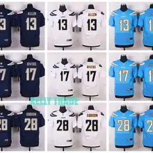 Stitiched, Лос-Анжелес,#28 Мелвин Гордон,#17 Филипп Риверс,#13 Keenan Allen Jersey