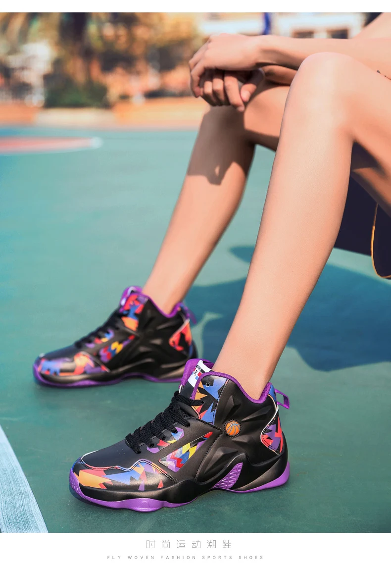 RUIFF мужская обувь кроссовки на резиновой подошве Баскетбольная обувь Молодежный тренд кроссовки стильные легкие баскетбольные кроссовки