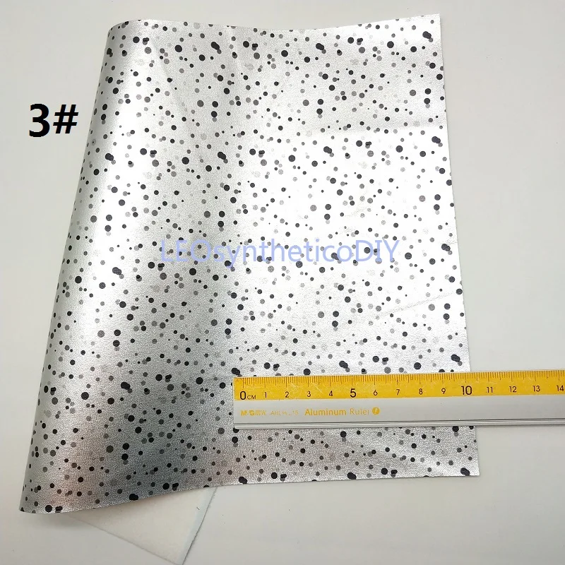 Mini Roll 30x134CM Dots Faux Leather, Snakeflake Felt Roll For Making Bows LEOsyntheticoDIY SK218