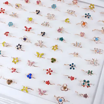 

36 Pcs/lot fashion classical rose gold color women alloy ring lot wholesale jewelry ring set 200729-13