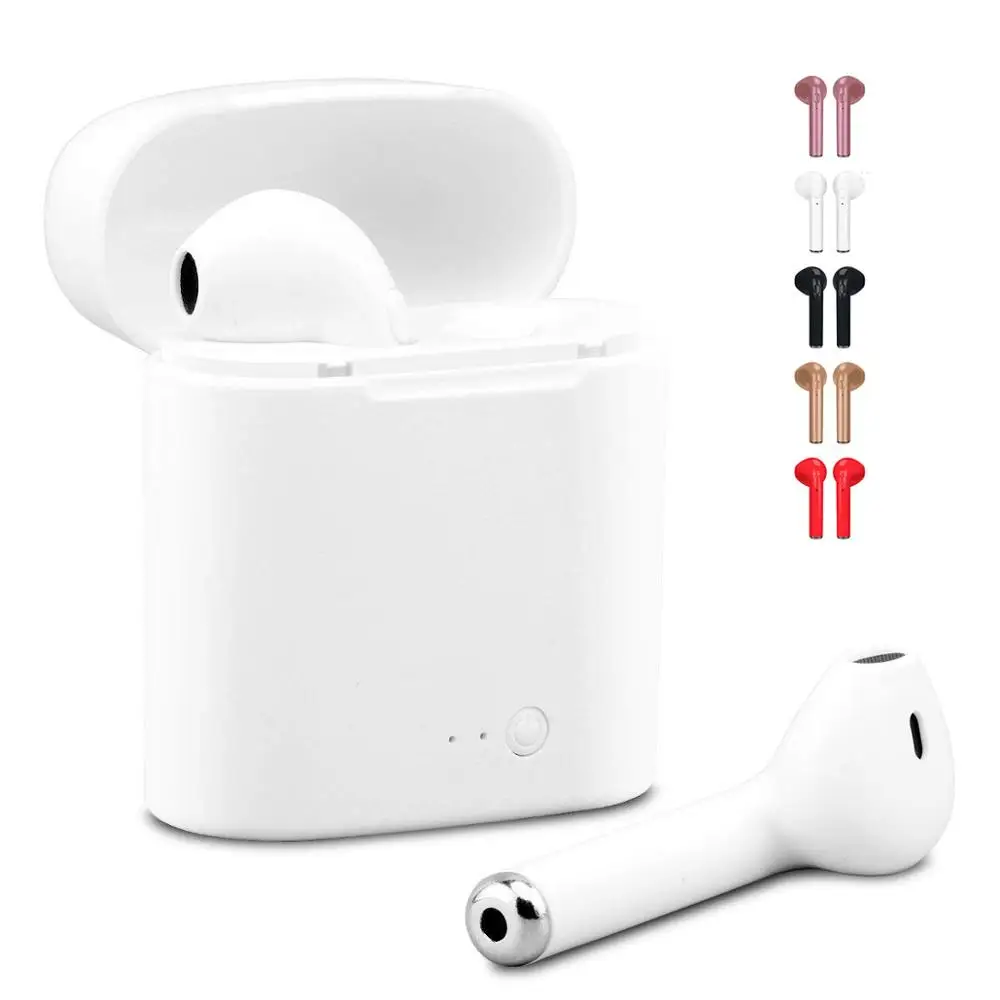 

TWS Bluetooth Headphone i7S Wireless Stereo Earphones Hands Free In-Ear Earbuds For Phone Call Music PK i8 i9s i10 i11 i12 Black