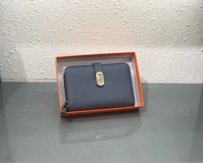 6915S BLUE Дизайнерские кошельки из натуральной кожи, известный бренд, Женский кошелек, модная сумка для денег, карман для сотового телефона, роскошный длинный кошелек для девушек K6913 - Color: 6915S BLUE