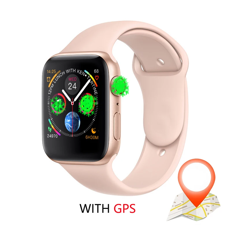 gold IWO 10 Смарт-часы Bluetooth 1:1 Series 4 gps Inteligente Pulseira IP32 водонепроницаемые Смарт-часы Android для обновления IOS IWO 9 8 7 - Цвет: gold