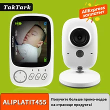 3.2 inch Wireless Video Color Baby Monitor High Resolution Baby Nanny Security Camera Night Vision Temperature Monitoring