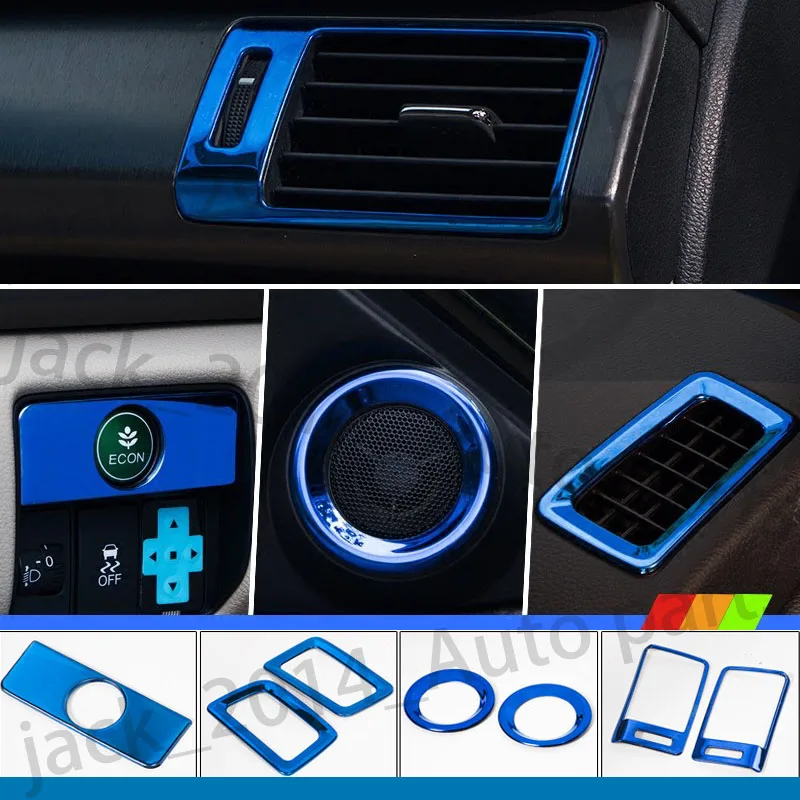

7pcs Interior Decoration Cover Trim ABS Chrome For Honda 9th Accord 2013-2016