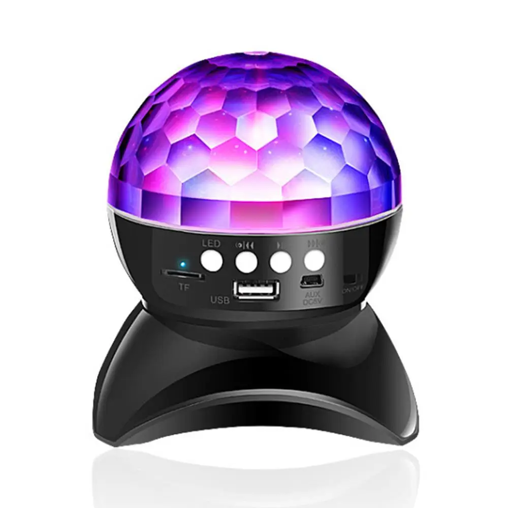 Светящийся USB/TF/AUX стробоскопический светильник, танцевальная лампа, bluetooth-динамик, дискотека, вечерние, праздничный светильник, ing KTV, фантастическое вращение на 360 °