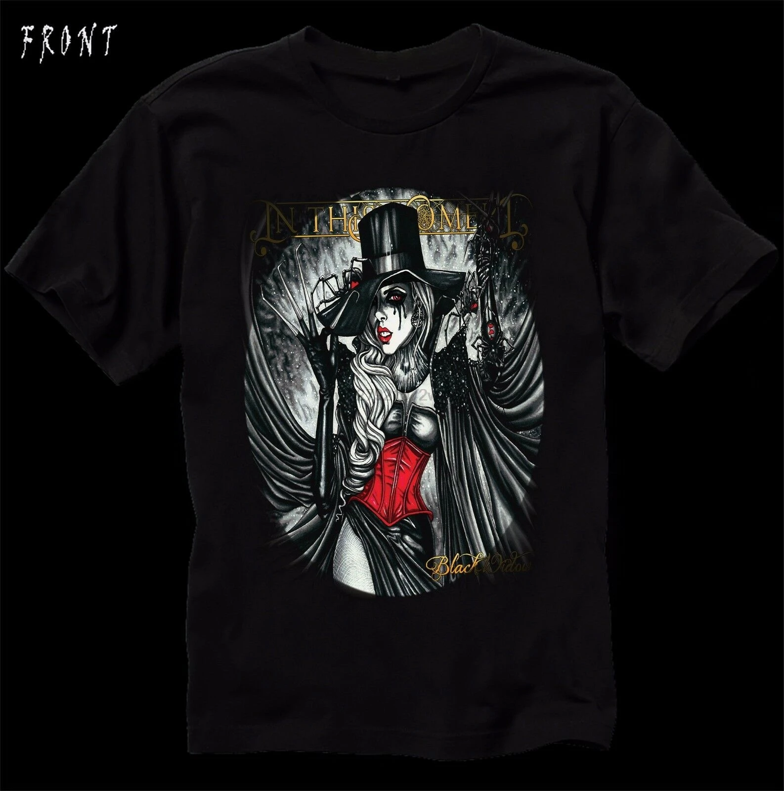 В этот момент-Black Widow-американская металлическая группа T_shirt-Размер до 6XL (1) |