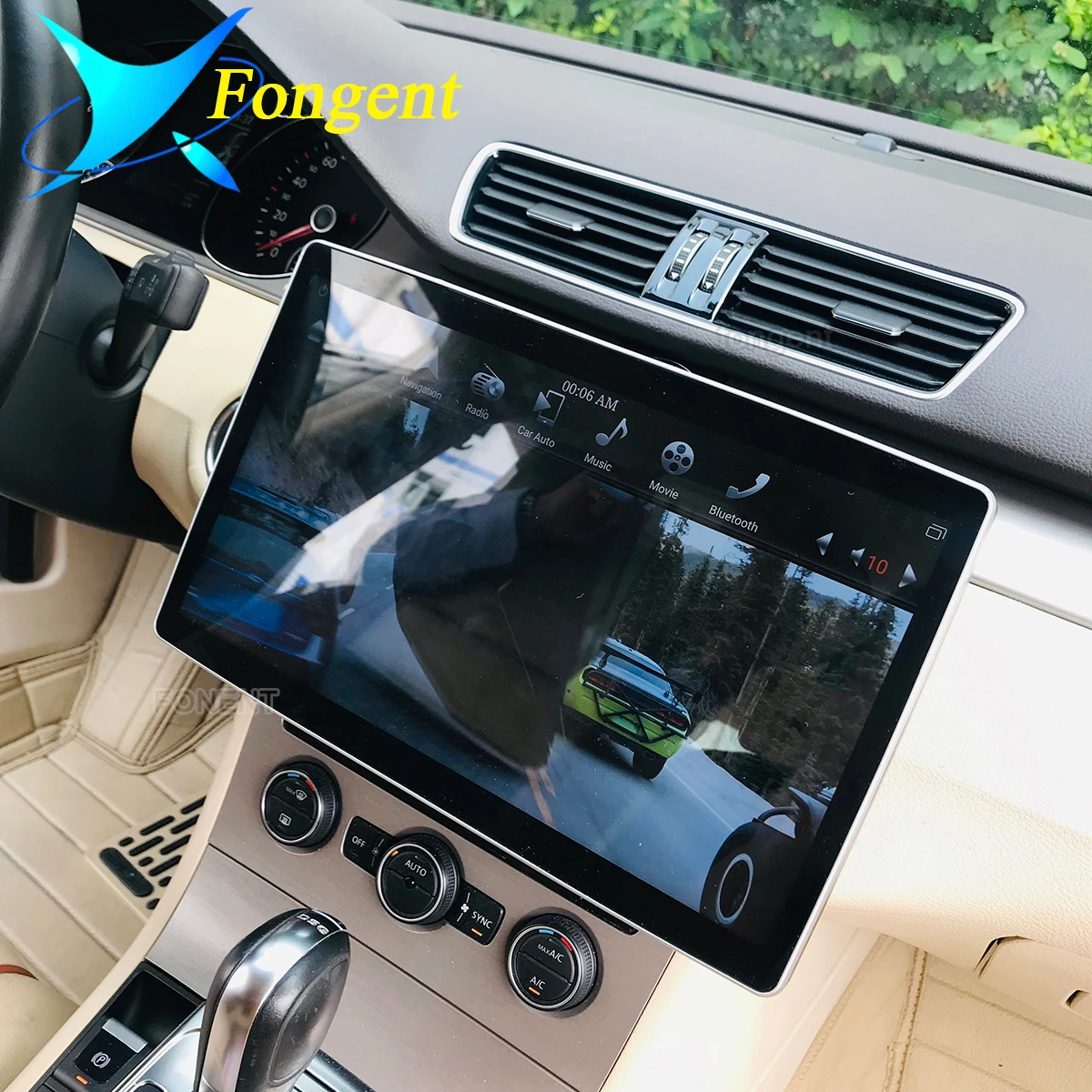 

12.8 inch IPS Screen 180° Rotatable 1280*720 PX6 Android 8.1 Car DVD Player GPS map RDS Radio 2 Din for universal 4GB +32GB