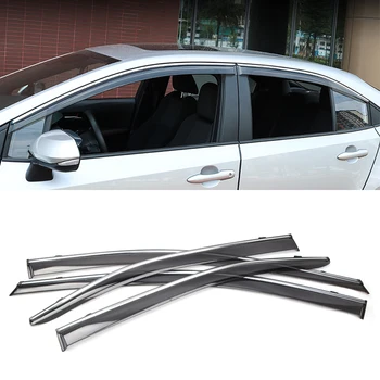 

Car Styling Exterior Side Window Vent Shades Deflector Guard Mouldings 4pcs For Toyota Corolla E210 2019 2020 Sedan